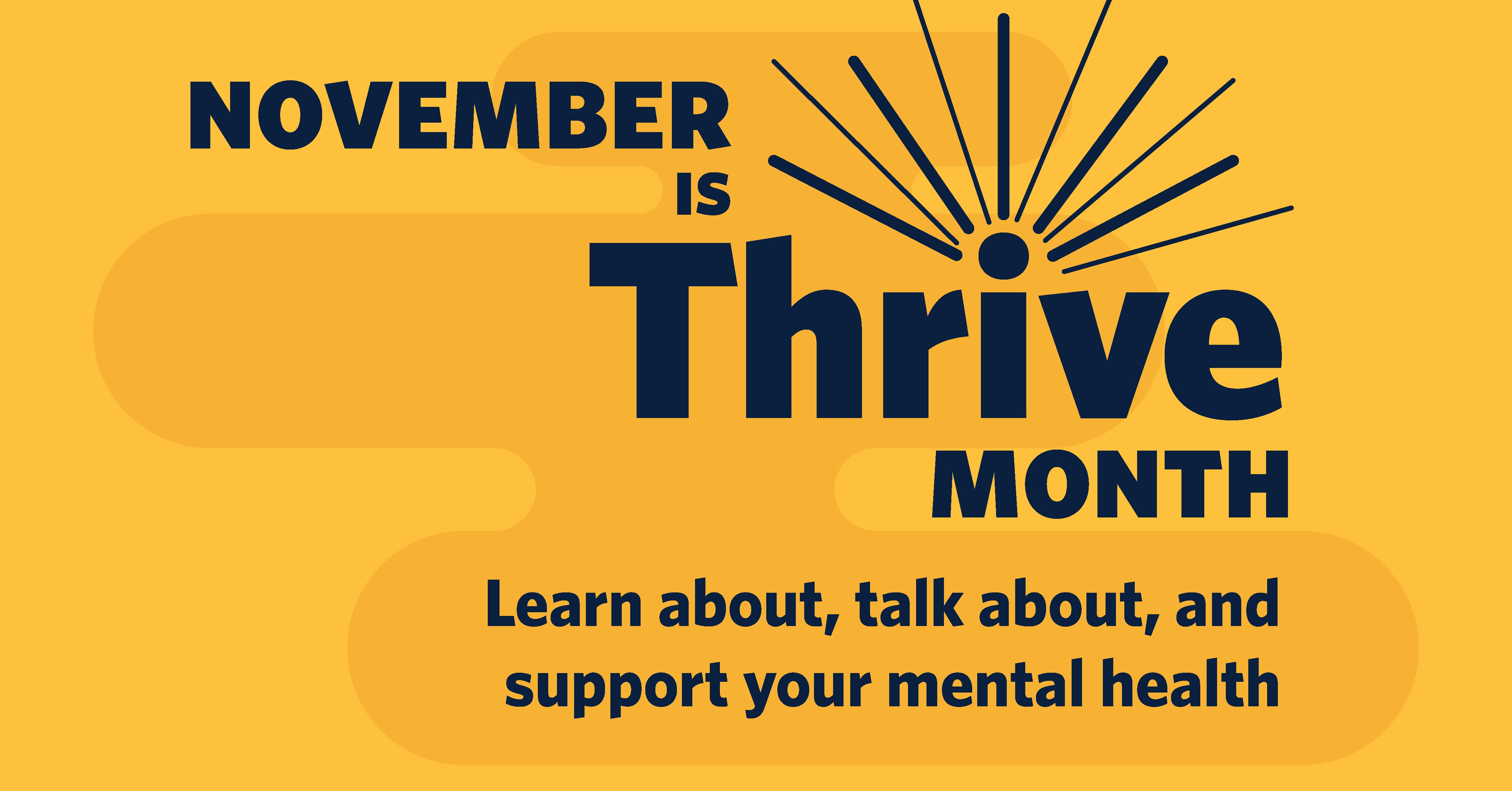 thrive month poster