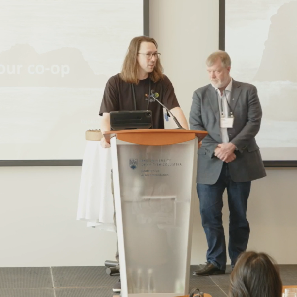 Rob Clark and Tim van den Boog presenting