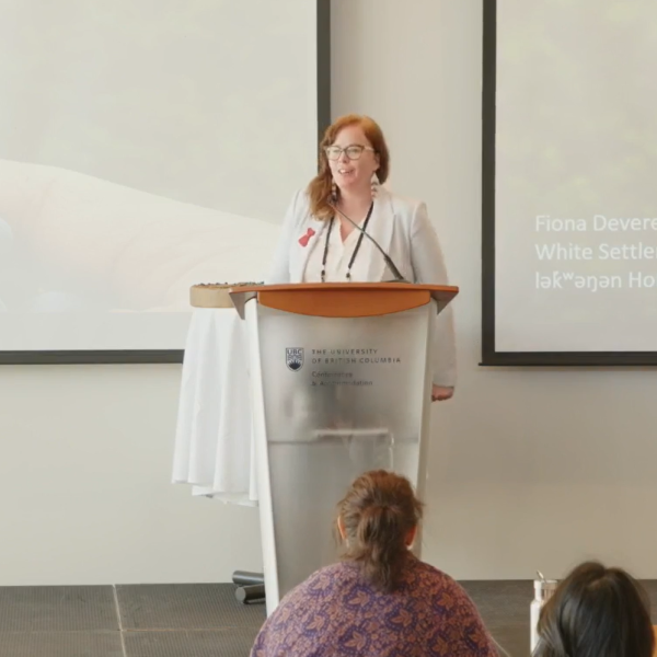 Fiona Devereaux presenting